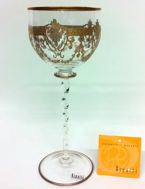 Baroni Home Set De 6 Verres En Verre Décorés Avec Finitions En Relief