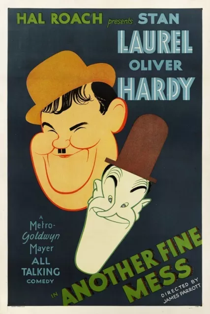 LAUREL & HARDY ANOTHER FINE MESS  Film REPRO Poster 36'' by24'' (similar to A1 ) 2