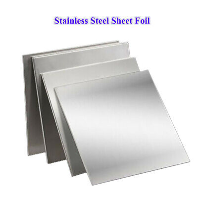 A2 304 Stainless Steel Sheet Plate Metal Foil Panel 0.01mm-3mm Thickness Solid