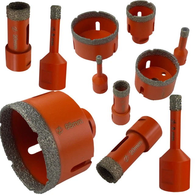 Diamantbohrer M14 Diamantbohrkrone Bohrkrone Fliesenbohrer Lochsäge Ø6-68mm FLEX