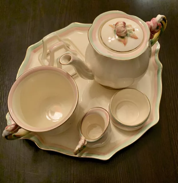 Early Vintage Royal Winton Grimwades Tiger Lily Breakfast Set