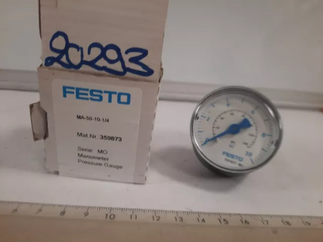 Manomètre 0 bar à 10 bar FESTO MA-50-10-1/4    359873