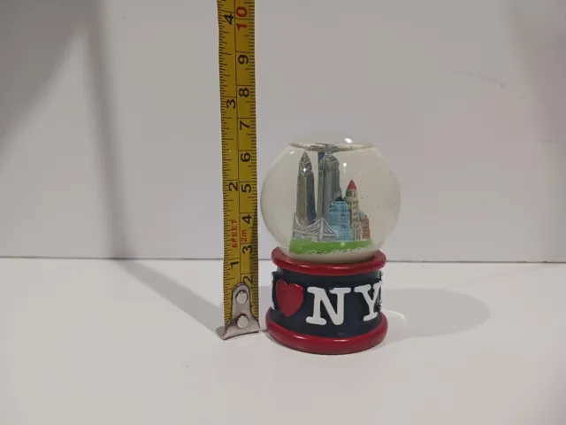 Mini 2.5 Inch New York City I Love NY Skyline Snow Globe NYC Souvenir from NYC