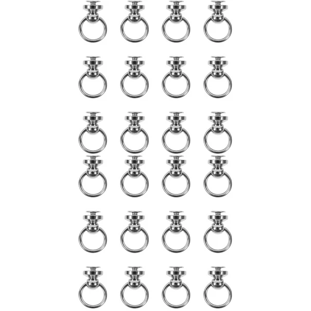 24 Pcs Bag Buckle Brass Jeans Wallet Chain Connector Screw Back Luggage
