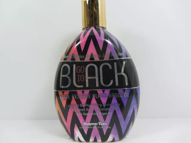 Supre Go To Black Elite Reserve Black Bronzer Tanning Lotion