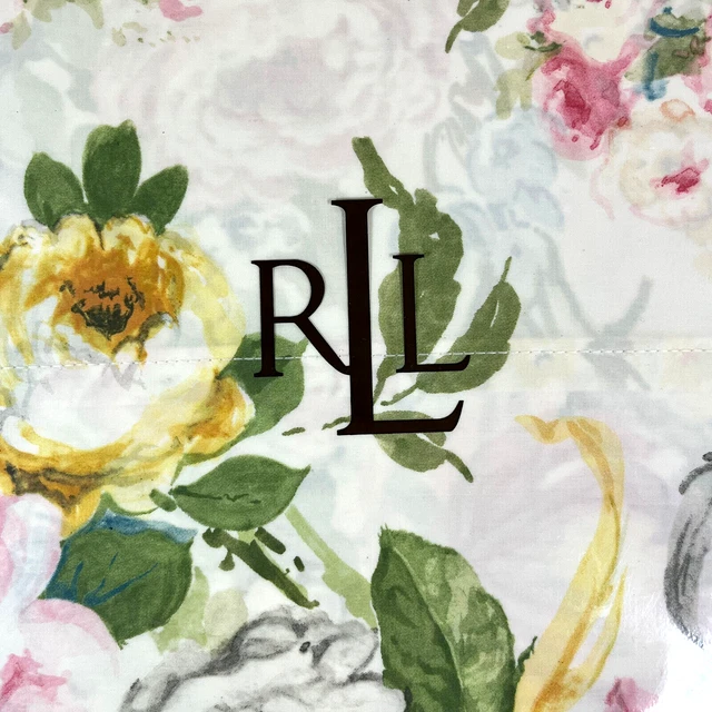 Lauren Ralph Lauren Home Lake Floral queen flat sheet 350 thread count NEW P