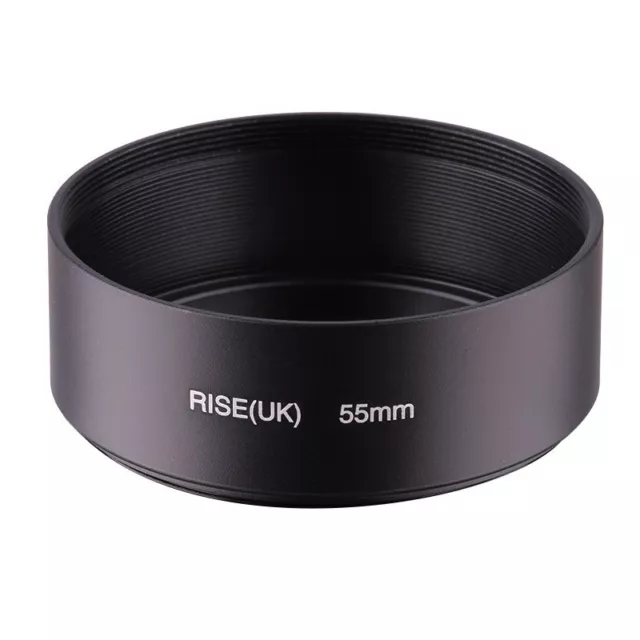 55mm Screw Mount Standard Metal Lens Hood for Nikon Pentax Sony Olympus Fujiflm