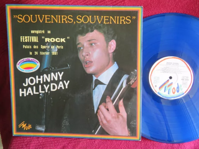 Johnny HALLYDAY - " Souvenirs, souvenirs"  édition limitée Couleur bleue  / EX