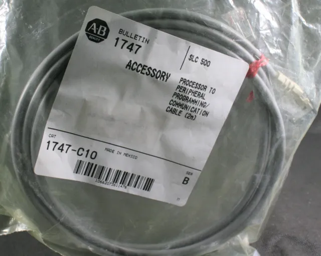 One AB Allen Bradley 1747-C10 Communication Cable Replacement NIB 1.8M 6FT NEW