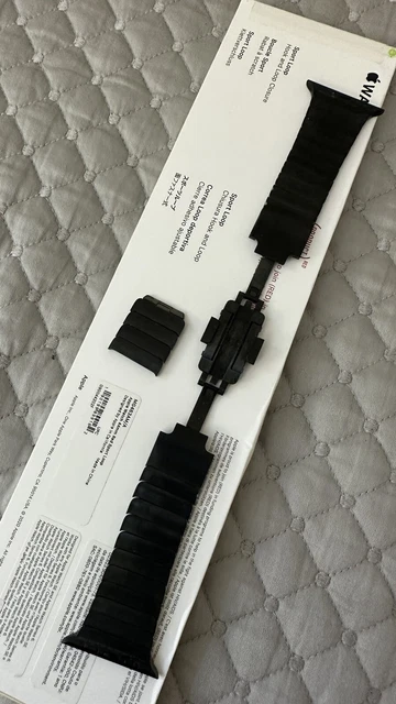 Genuine Apple Watch Stainless Steel Link Bracelet 42mm Space Black Authentic