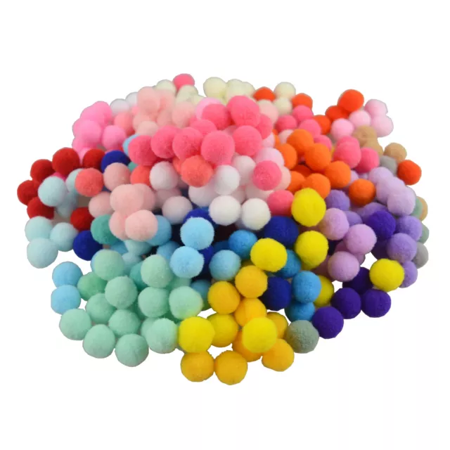 Pompoms Fluffy Craft Pom Poms 10mm Diameter Many Pack Sizes Available 2