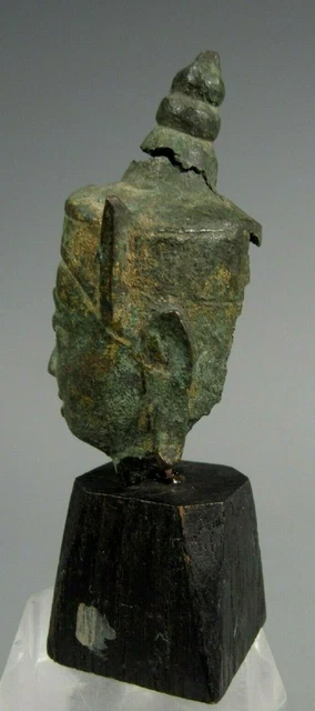 Thai Thailand Ayutthaya bronze Buddha Gilt Bronze Buddha Head ca. 18th century 9