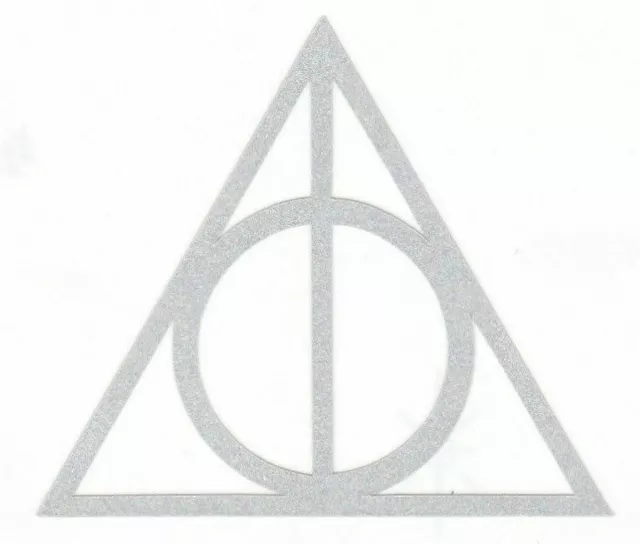 Highly Reflective Harry Potter Deathly Hallows Decal Sticker window laptop