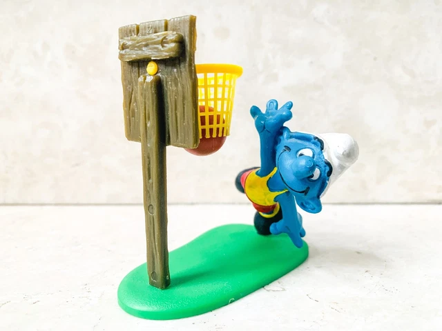 Super Puffo 40512 BASKETBALL Basket Smurf 1980 Peyo Schleich Made In Germany