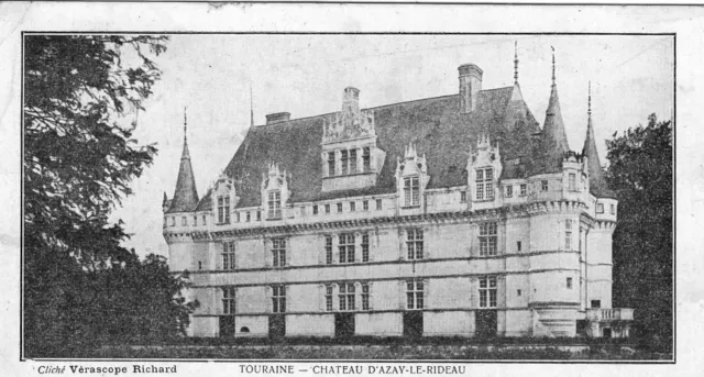 *863 cpa 37 Château d'Azay le Rideau