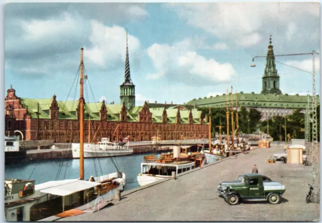 POSTCARD - THE Stock Exchange and Christiansborg Palace - Copenhagen ...