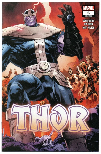 Thor #6 (2020) 6th Series 2nd printing Thanos Thane Gauntlet cover Nic Klein NM