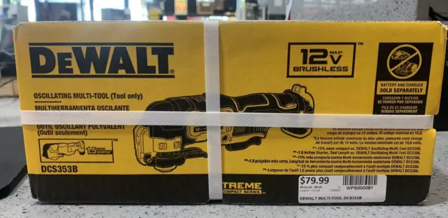 DeWalt DCS353 Xtreme 12V MAX Oscillating Multi-TOOL ONLY