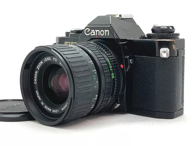 【 EXC+5 】 Canon AV-1 35mm Film Camera w/ New FD 35-70mm F3.5-4.5 Lens Japan...
