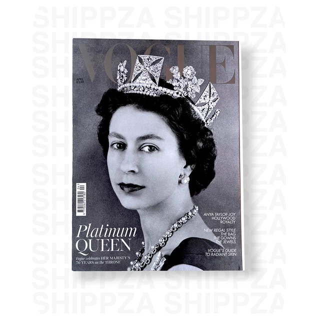 BRITISH VOGUE MAGAZINE April 2022 Queen Elizabeth II Cover Fashion
