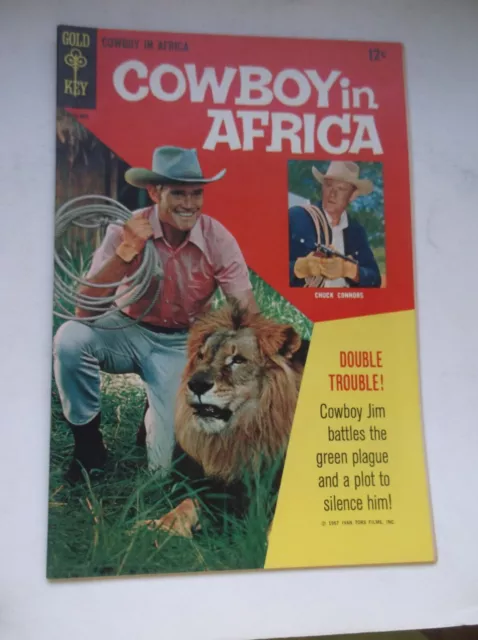 Gold Key: Cowboy In Africa #1, Beautifully Photo Cover, 1967, Vf- (7.5)!!!