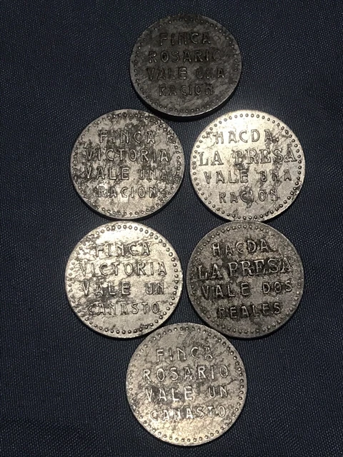 lot of 6 farm tokens from El Salvador 🇸🇻