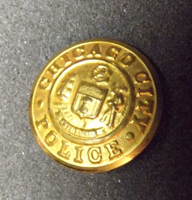 CHICAGO CITY POLICE Department (Cpd) Vintage Uniform Button Waterbury
