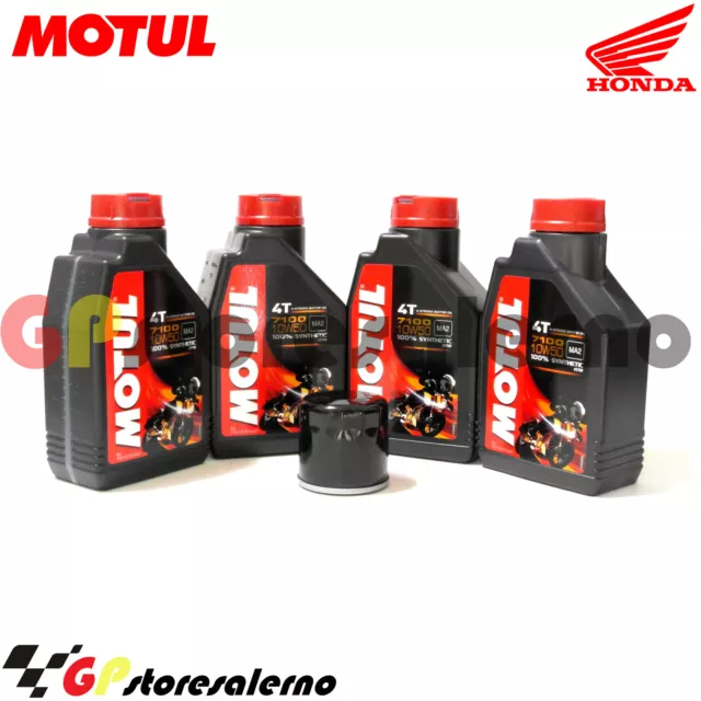 Tagliando Olio + Filtro Motul 7100 10W50 Honda 1000 Cbf 2014