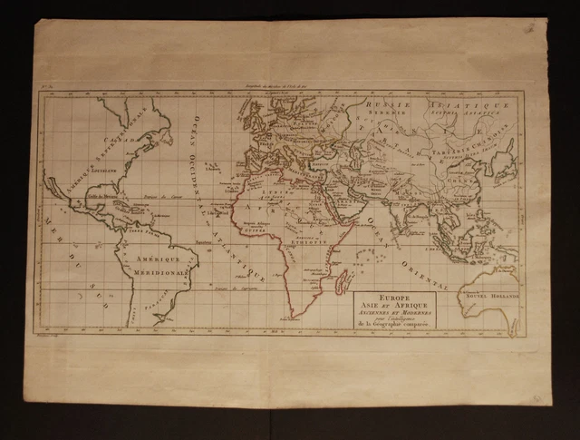 1797 BLONDEAU PLANISPHERE Globe WORLD MAP PLANISPHERE MAP £55.61 ...
