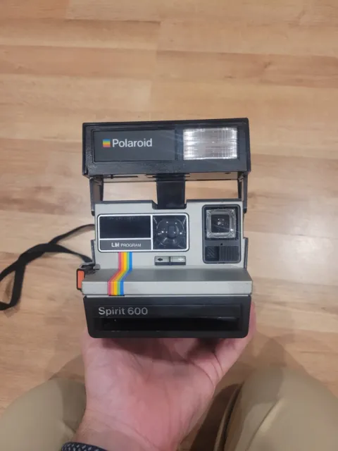 POLAROID 600 CL Series Camera Spirit Rainbow Stripe with strap