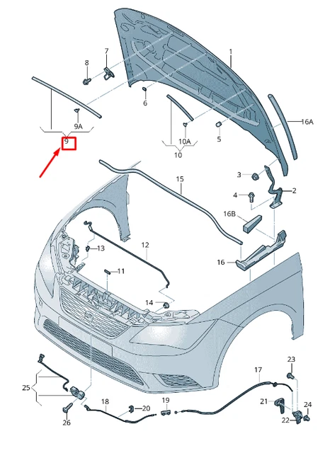 Vérins à Gaz Capot Pour Seat Pour Leon MK3 Pour 5F 2012-2020 Capot