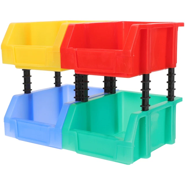 Scatola di stoccaggio obliqua scaffale impilabile parti organizer parti plastica