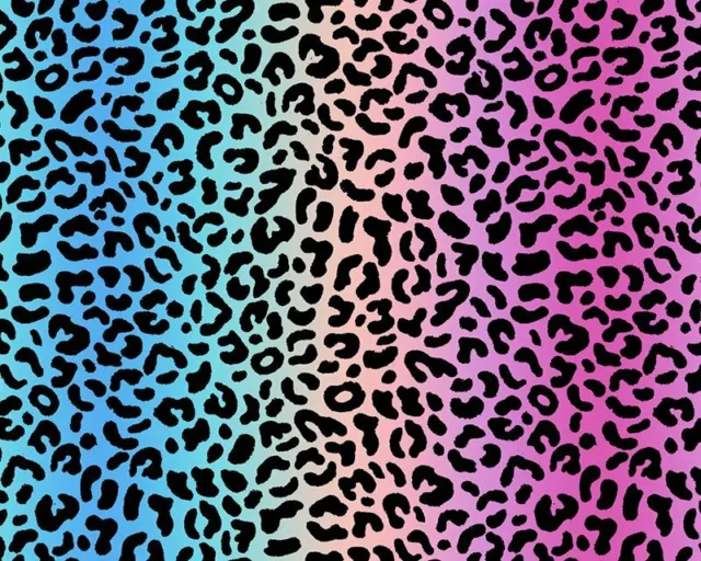 Arcobaleno Leopardo Arcobaleno 100% Cotone Stampa Digitale