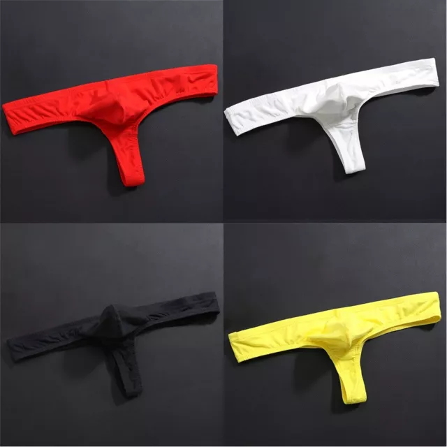 Underwear Bulge Pouch Lingerie Low Rise Men's Panties Underpants Bikini