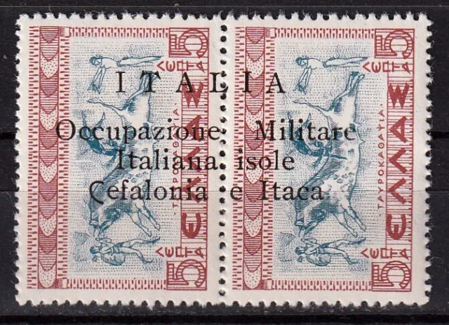 Italia-Occupazioni 1941 Cefalonia Itaca Mitologica  I. 5+5 Mh* Sassone 11ua