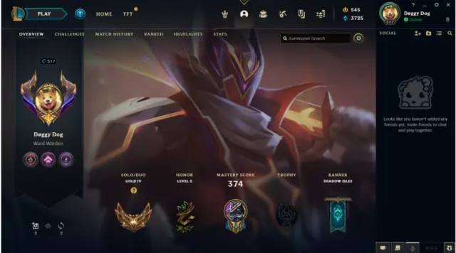 League of legends account EUW - LVL 517 - 200+ Skins - 158 Champions