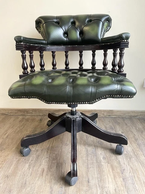 poltrona Chesterfield verde