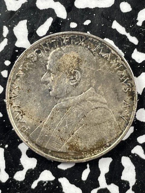 (1967) Vatican City Paul VI 500 Lire Lot#M2555 Silver! KM#99 (1967) Vatican City Paul VI 500 Lire Lot#M2555 Silver! KM#99
