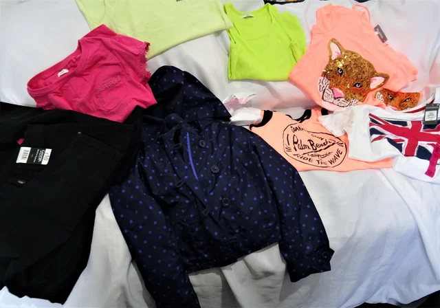bundle age 10-12 girls t shirts rain jacket jeans socks GEORGE GAP NEXT PRIMARK  7