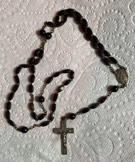 Vintage Rosary Beads Cross Crucifix Roma