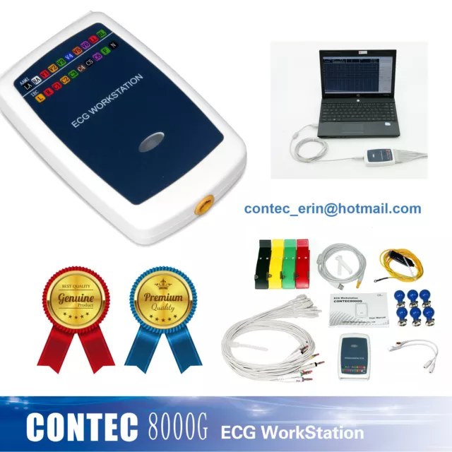 CONTEC CE 12-ch ECG EkG Système de station de travail ECG Système d'analyse ECG