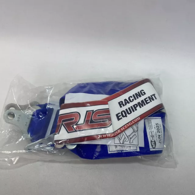 Rjs Racing Sfi 16.1 Latch & Link 3" Lap Belts Blue Pair 50502 15001901