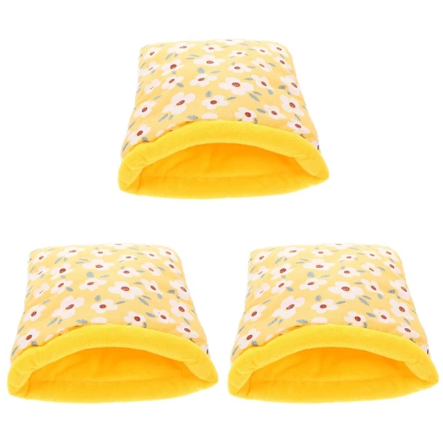 3pcs Hamster Winter Versteck Meerschweinchen Schlafsack kleiner Haustier warmes