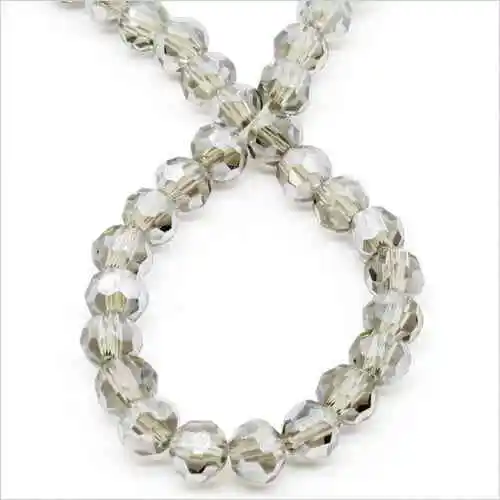 Lot de 40 perles à FACETTES 4mm en Cristal Black Diamond pour création de Bijoux