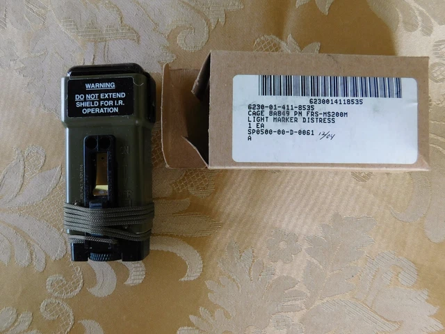 Original USGI IR Strobe FRS/MS-2000M Light Distress Marker (NIB) 2004 AA Battery Original USGI IR Strobe FRS/MS-2000M Light Distress Marker (NIB) 2004 AA Battery