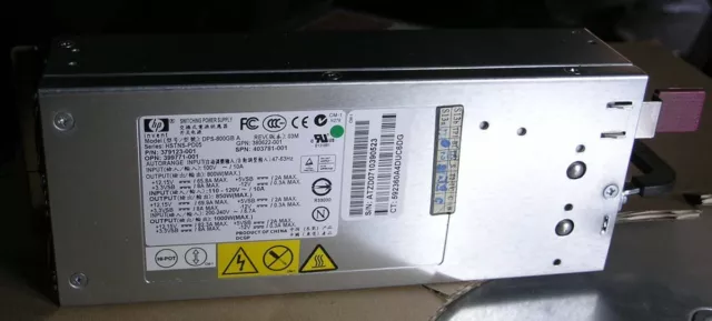 HP Proliant Series Redundant Power Supply DPS-800GB A See Detail for Compatibilt