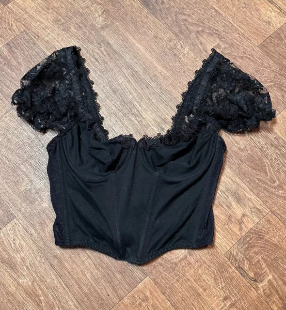 Corsetto vintage | anni '80 vintage nero Lejaby tocade corsetto top 34 A/B regali retrò