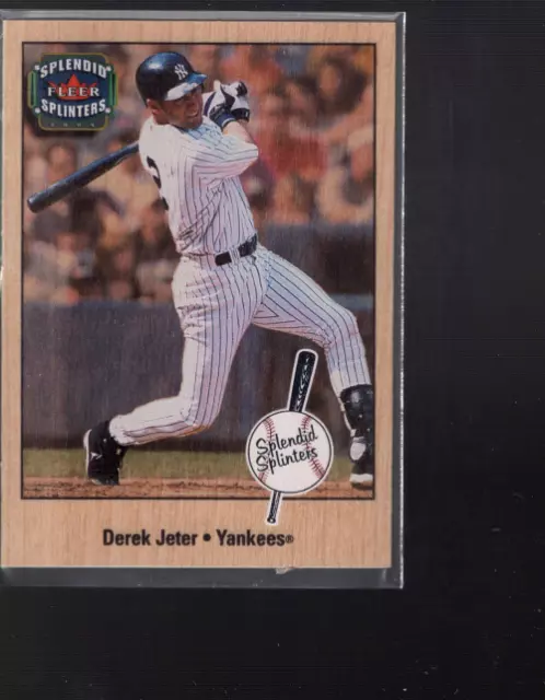 A7507- 2003 Fleer Splendid Splinters Holz #1 Derek Jeter - Nm-Mt