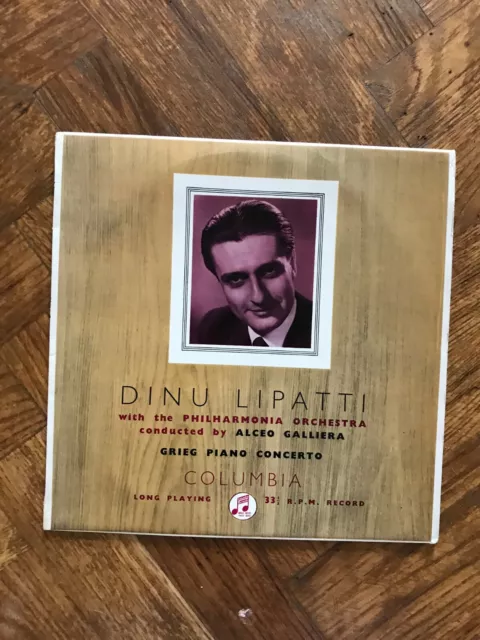 33C 1040 Dinu Lipatti Grieg Piano Concerto Columbia 10" Vinyl LP Free UK Postage