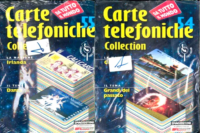 Carte Telefoniche Tutto Il Mondo 4 Fascicoli Nuovi Con 3 Schede- De Agostini